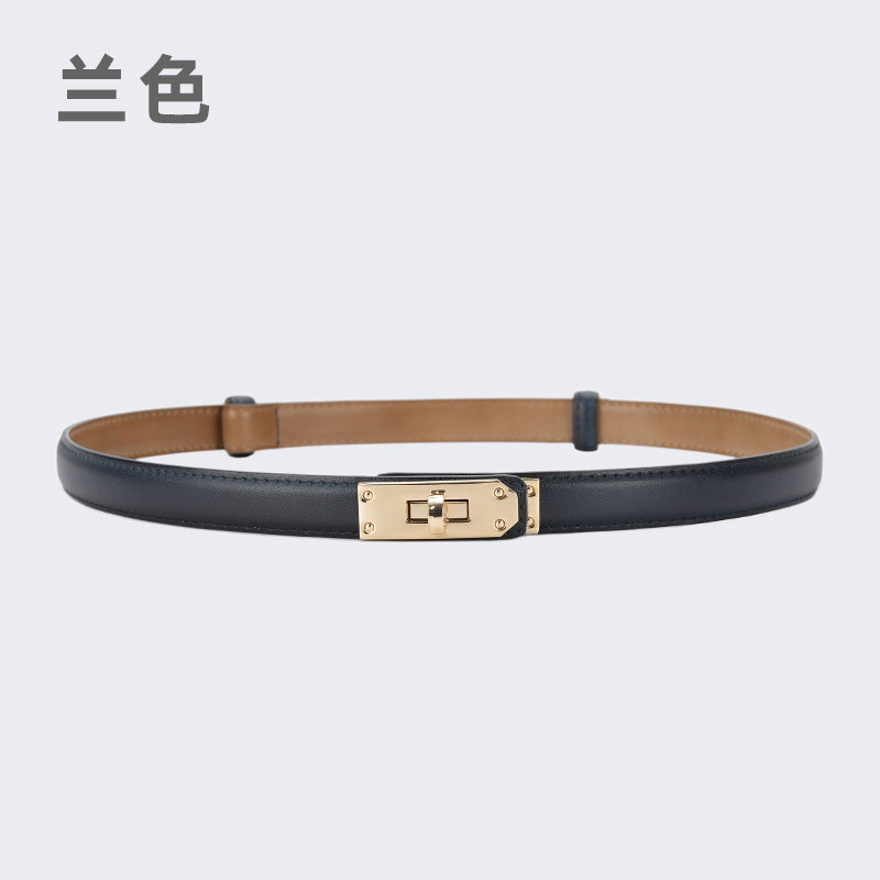 Wholesale women's thin belt skirt casual pants belt waist buckle belt